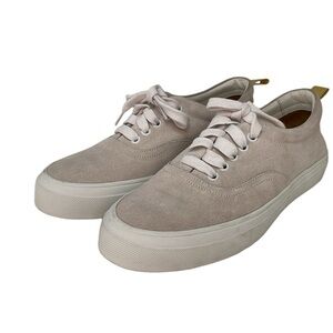 CLOSED Sneakers Beige Cream Suede Leather Low Top Lace Up Italy Size 38 8